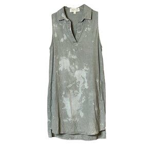 NWOT Cloth & Stone Bleach Splatter Tencel Mini Shirt Dress Sz. XS